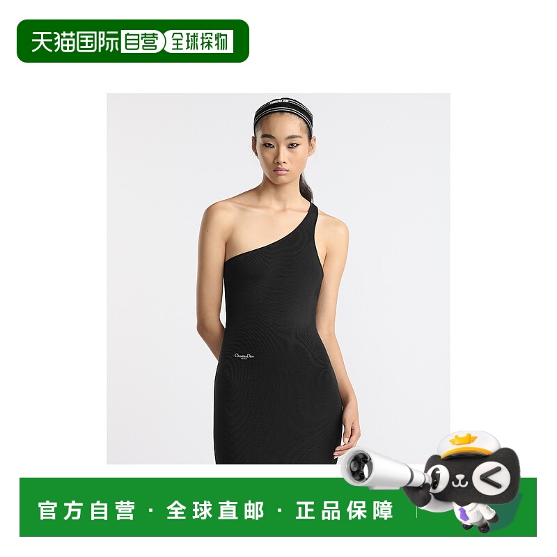 欧洲直邮DIOR (2025新品) Robe mi-longue asymetrique迪奥连衣裙
