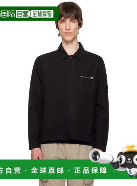 1h可退 香港直邮潮奢 C.P. Company 男士 黑色夹克 18CMOS200A006