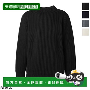 日本直邮Andersen-Andersen 男士海军蓝圆领毛衣(黑色)