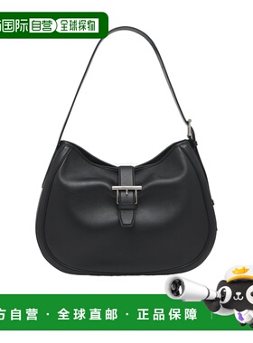 1h可退 香港直邮ALEXANDER MCQUEEN 女士 黑色 T-Bar 单肩包 25FW