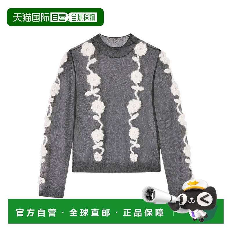 1h可退 香港直邮GANNI 女士卫衣 K2649099 AW2025 灰色 Semi-Shee