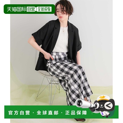 日本直邮titivate女士I型格纹半身裙 AHXP4545a字裙
