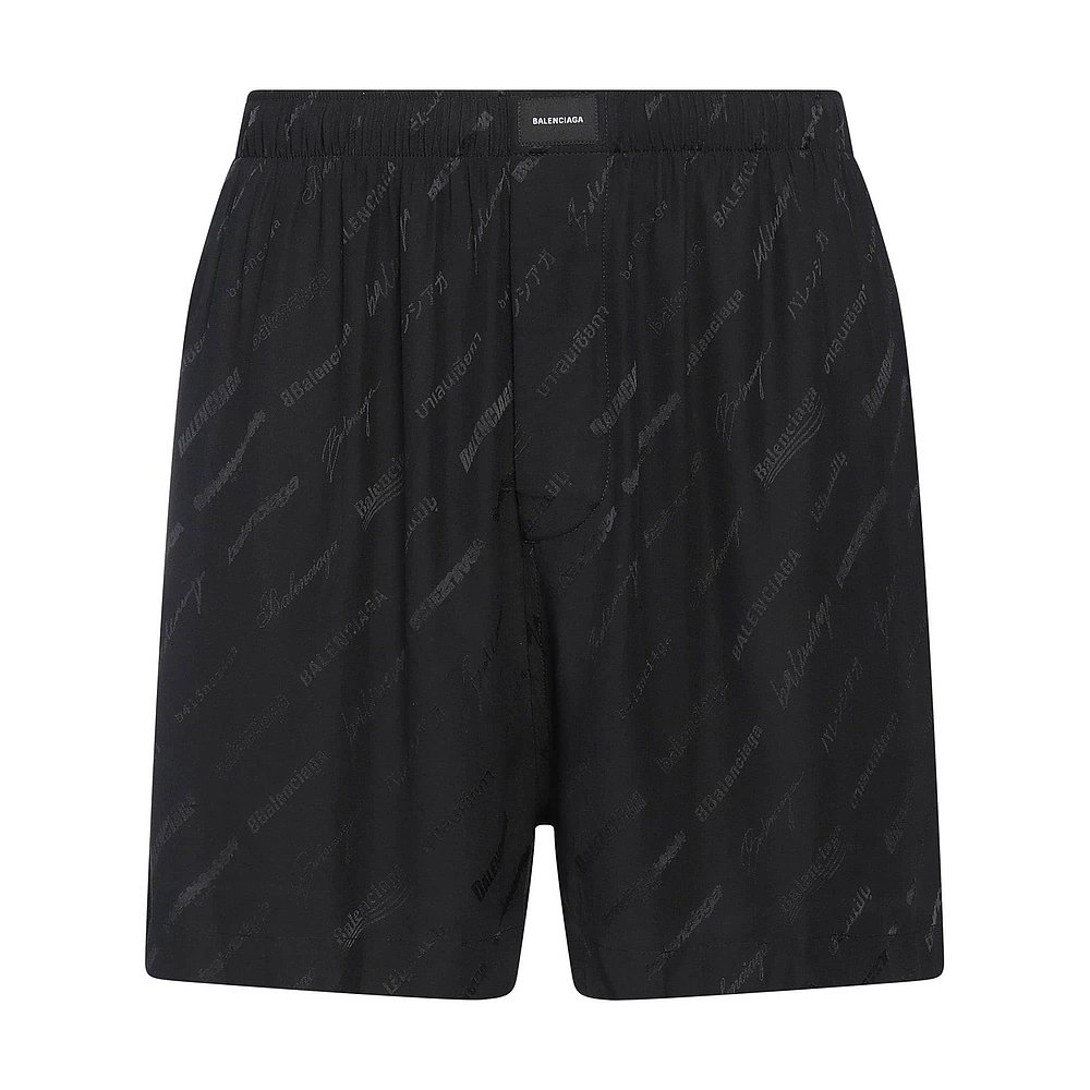 潮奢 Balenciaga 巴黎世家 男士 短裤 black黑色 舒适时尚