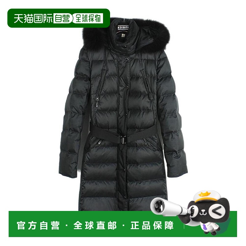 香港直邮BURBERRY 女士外套 38913151 AW2022 黑色 长款衬垫羽绒