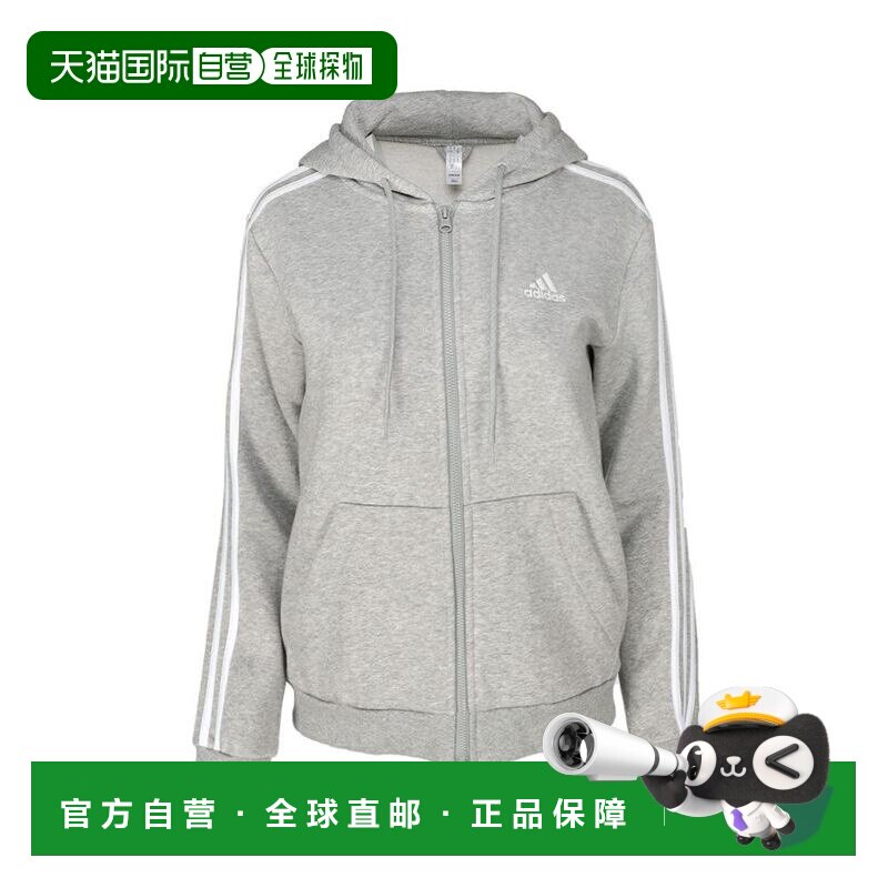 美国直邮adidas 男士 帽衫运动夹克衫 抓绒 【付后1h可退】