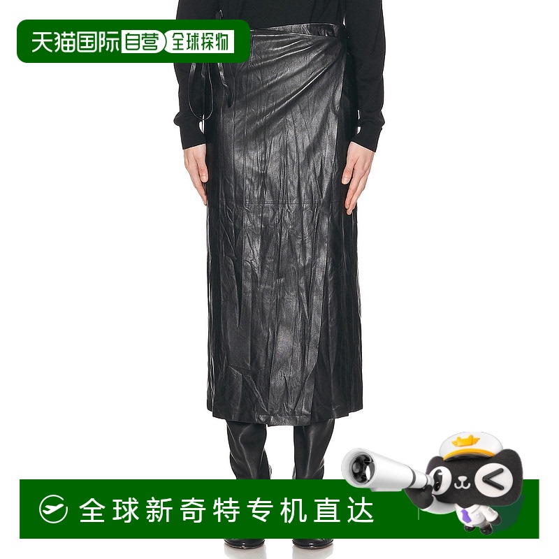 1h可退 香港直邮The Row 女士 Bert 半身裙 8223L272 black黑色