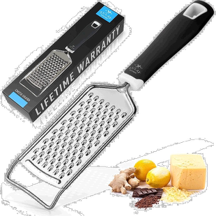 zulay kitchenProfessional Stainless Steel Flat Handheld Chee