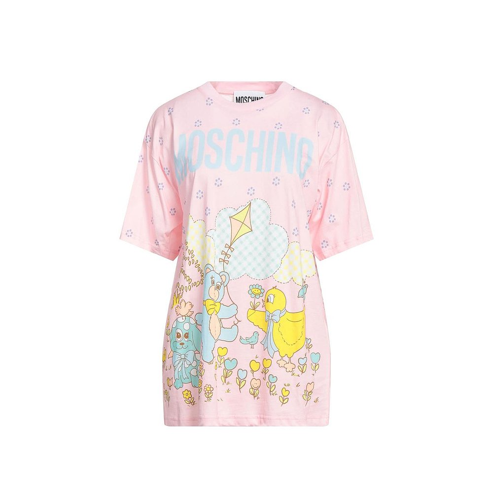 1h可退 【美国直邮】Moschino/奧莉佛女士T恤短袖圆领上装简约时