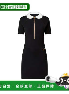 自营Louis Vuitton路易威登LV Claudine领技术针织连衣裙