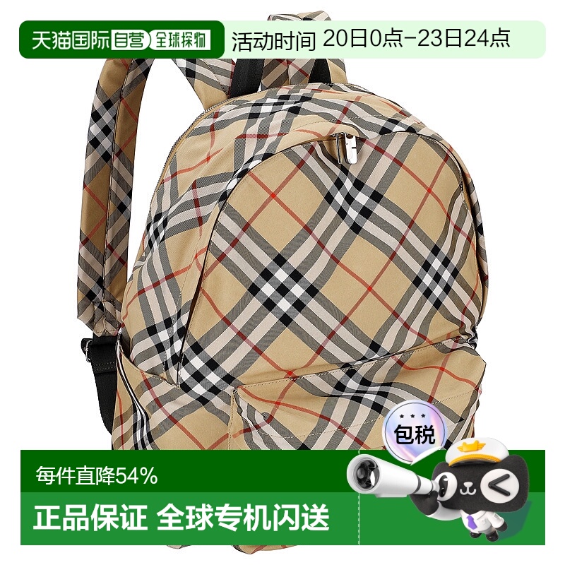 日本直邮BURBERRY博柏利背包黑色男士经典大牌简约风时尚新款送礼