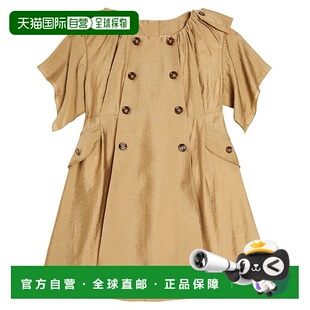 香港直邮Burberry 连衣裙童装 巴宝莉 Crêpe 女童 1h可退