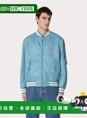 香港直邮VALENTINO 男士外套 5V3CIF15AD9S02 AW2024 蓝色 VLogo