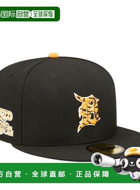 自营 New Era 底特律老虎队 Tiger Fill 59FIFTY 修身黑色/橙色 U