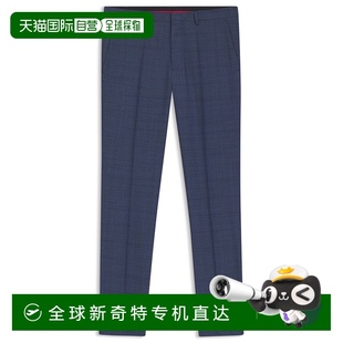 长裤 boss深蓝色羊毛修身 美国奥莱直发 hugo 自营
