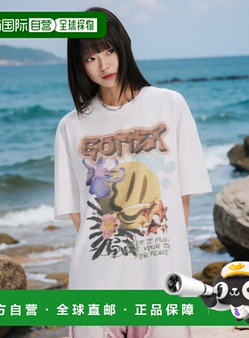韩国直邮GOTTER GALLERY 公用T恤 GT25SUTP07WH SMILE GRAPHIC T-