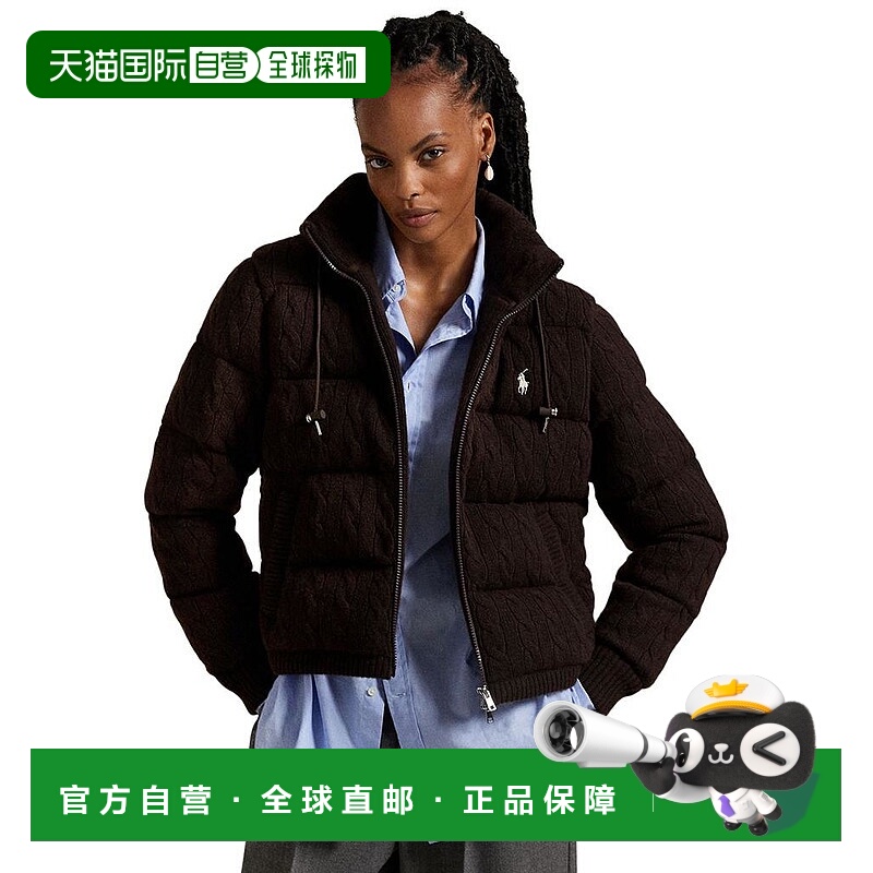 1h可退 【美国直邮】ralph lauren 女士 外套羊毛针织羊绒夹克