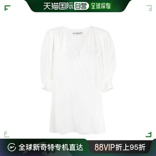香港直邮givenchy纪梵希女士白色真丝衬衫 BW60S612EH001时尚 潮流