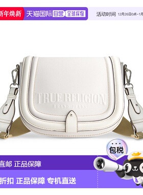自营 True Religion 仿旧徽标牛仔马鞍包 - 白色 美国奥莱直发