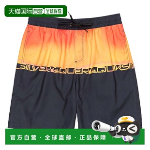 日本直邮Quiksilver 男士日常文字印花沙滩裤 19 25SPQBS251002MK