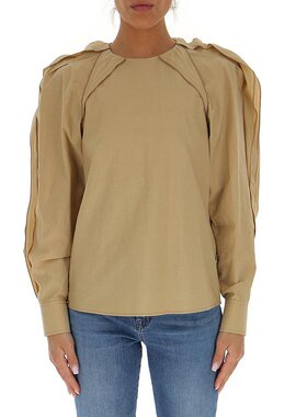 Chloe 蔻依 女士 荷叶边袖罩衫 C21AHT09047