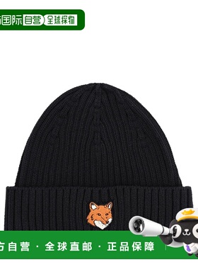 香港直邮MAISON KITSUNE 男士 狐狸頭毛線帽 PM06111KT1140帽子