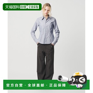 衬衫 1h可退 全棉条纹修身 女装 立体剪裁设 日本直邮ATTISESSION