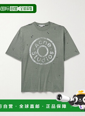 1h可退 香港直邮潮奢 Acne Studios 艾克妮 男士 徽标圆领T恤 CL0