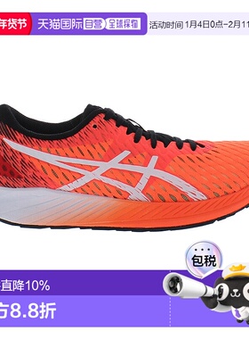 美国直邮Asics亚瑟士女士低帮运动鞋橙色透气缓震跑步鞋品牌正品