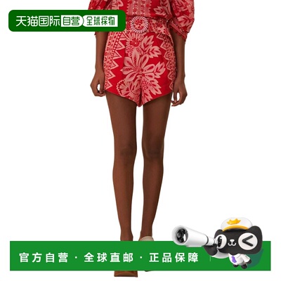 自营FARM Rio Flora Tapestry Red Short - red 美国奥莱直发
