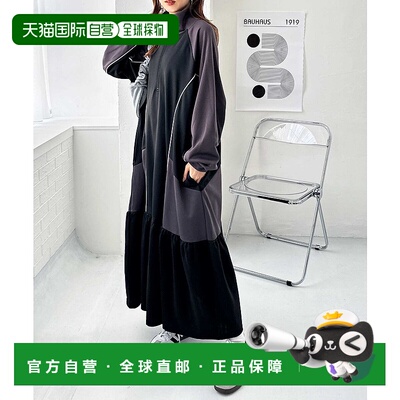 1h可退 日本直邮FIRST MOOD 女士半拉链配色连衣裙 208454