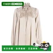 幾何圖案系帶領襯衫 1h可退 巴宝莉 女士 香港直邮潮奢 Burberry