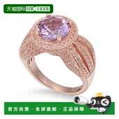 Suzy 粉红色 Levian 4.37 自营 紫色紫水晶戒指 纯银 TCW 美国
