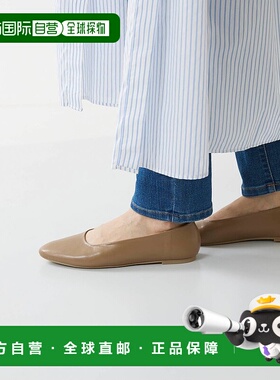 日本直邮Menue 杏仁二平底泵平底鞋一脚蹬单鞋 ME8623BW02711