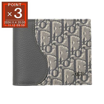 日本直邮迪奥 DIOR 双折钱包灰色男士 2adbh076yks h12e SADDLE