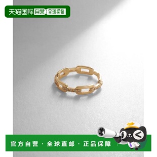 日潮跑腿COCOSHNIK K10钻石链条图案戒指配饰 405-66301