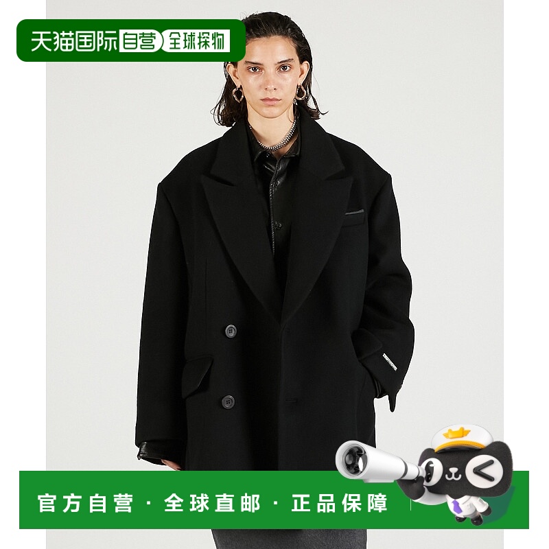 1h可退 日本直邮PRANK PROJECT 男女同款 羊毛混纺中长双排扣外套