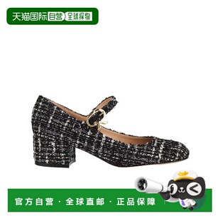 香港直邮Gianvito Rossi 圈形花呢高跟鞋 G2210145RIC玛丽珍鞋