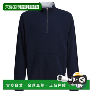 1h可退 香港直邮Thom Browne 汤姆 布朗 男士 蓝色棉质卫衣 MJT50