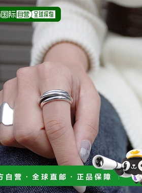 1h可退 日本直邮Jouete 男女同款银色镶嵌戒指 时尚都市风格 简约