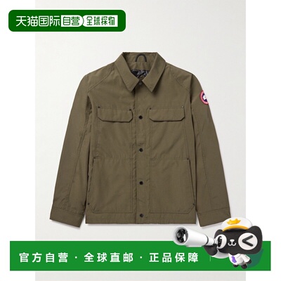 1h可退 香港直邮Canada Goose 加拿大鹅 男士 Burnaby Logo-Appli