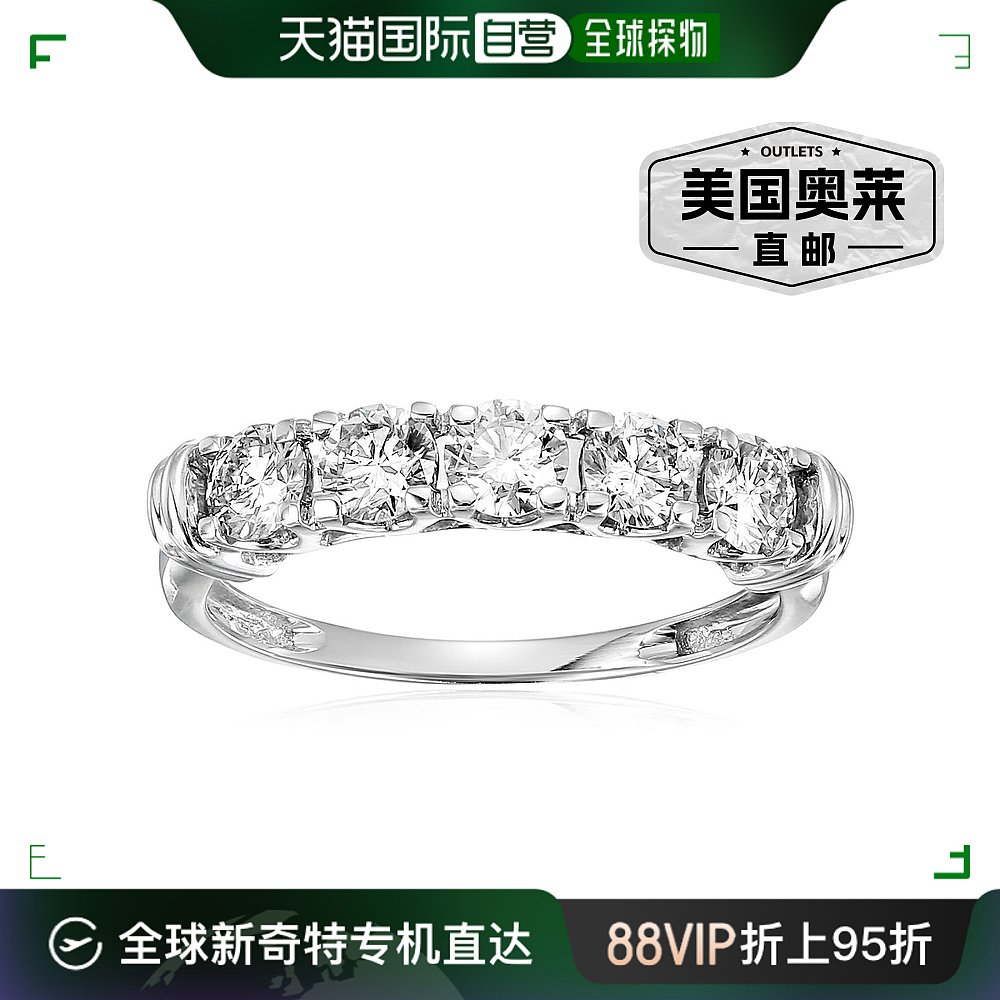 vir jewels1 cttw 认证 SI2-I1 5 石钻石戒指 14K 白金或黄金订婚 饰品/流行首饰/时尚饰品新 戒指/指环 原图主图