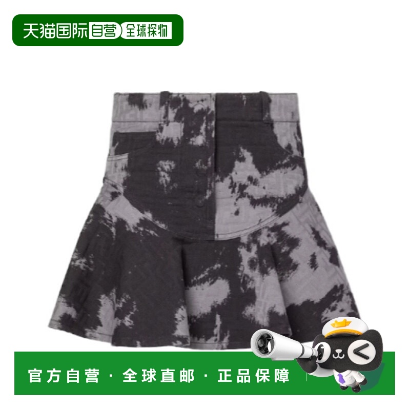 香港直邮Fendi 芬迪 女士 GONNA FF 长裤(牛仔色) FLQ602AVF5