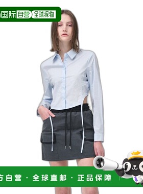 韩国直邮ETMON 女士女衬衫SH110SSS32 Side Shirring Slim Shirt, L