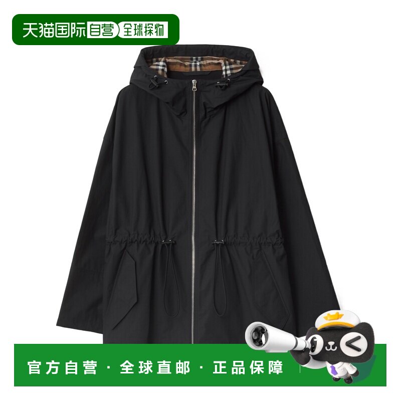 香港直邮BURBERRY 女士大衣 81072151 SS2025 黑色 棉质外套