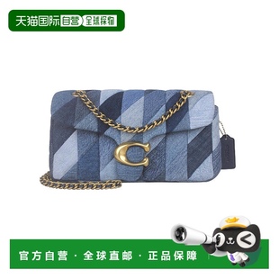 专柜款 香港直邮COACH 女士牛仔布单肩斜挎包CAM91B4EI