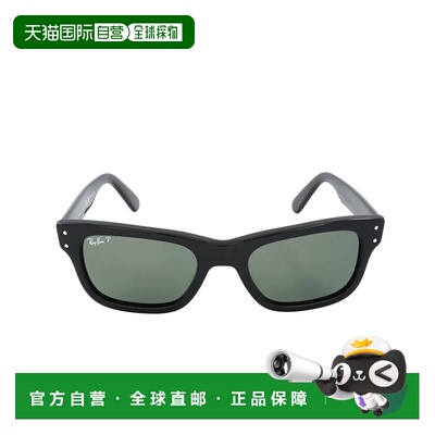 自营ray-banRay Ban Burbank Polarized Green Rectangular Men's