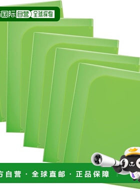 【日本直邮】加双页夹 A4 垂直 6 口袋 绿色 5 本书 FL-200MH 79-
