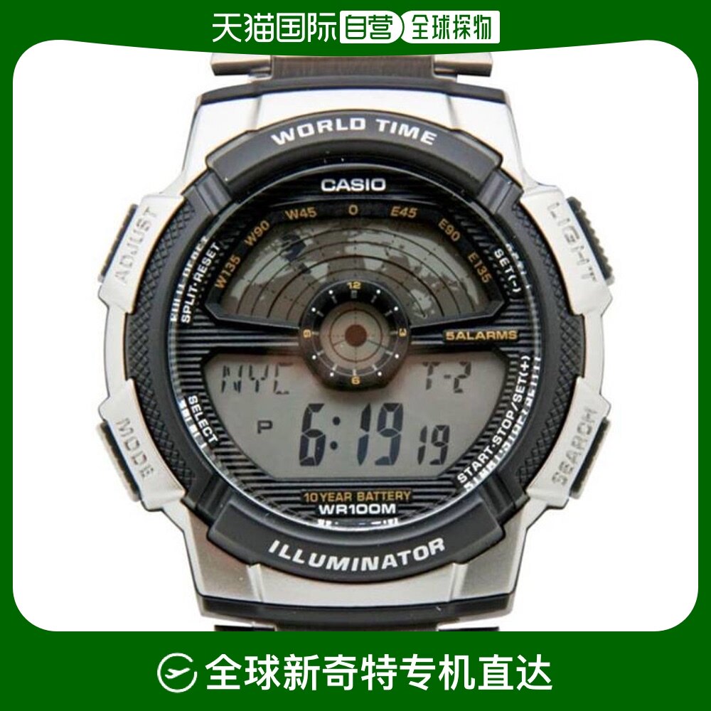 香港直邮卡西欧casio男士户外防水电子表运动复古小方块手表ae-11