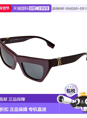 自营 Burberry 女士 51 毫米太阳镜 - 红色 美国奥莱直发博柏利