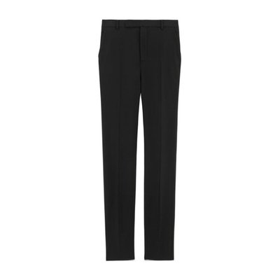 Saint Laurent 高腰直筒羊毛正装西裤 774421Y6D38